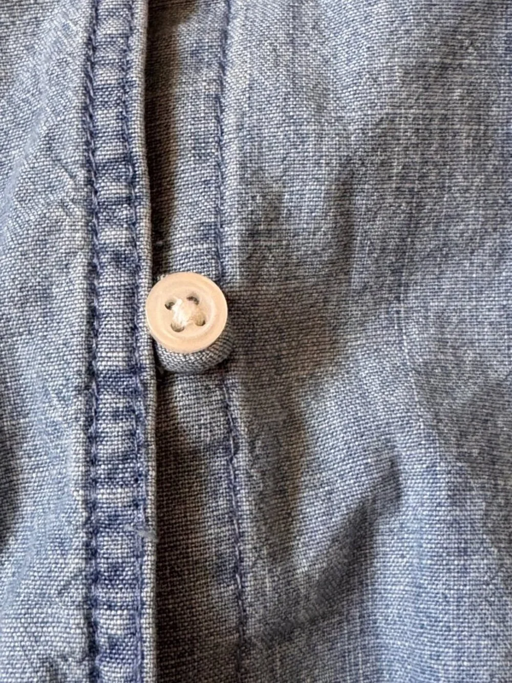 A08102602 Carters Girls Button Front Long Sleeve Denim Shirt